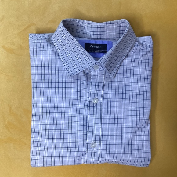 Esquire Shirts Esquire Slim Fit Non Iron Mens Dress Shirt Excellent Condition 6 12 3233